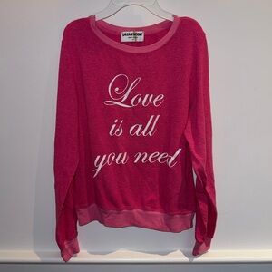 Pink Crew Neck Sweater